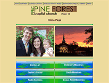 Tablet Screenshot of pineforestbaptist.org